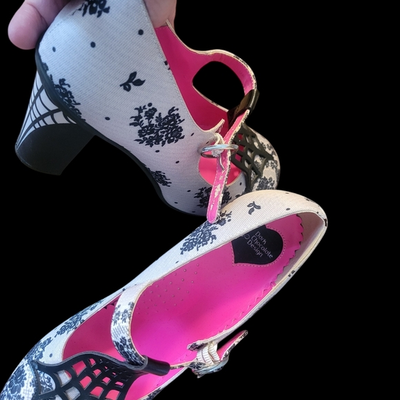 Hot chocolate designs Dark Chocolate designs spiderweb heel shoe - Picture 6 of 6